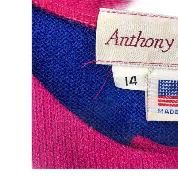 Vintage Anthony Sicari Women's Size 14 Long Sleeve Button Accent Sweater - Picture 7 of 8